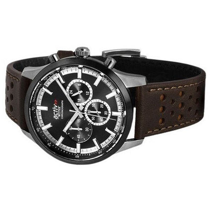 Westar Activ Chronograph nahkaranneke musta kellotaulu kvartsi 90265SBN123 miesten kello