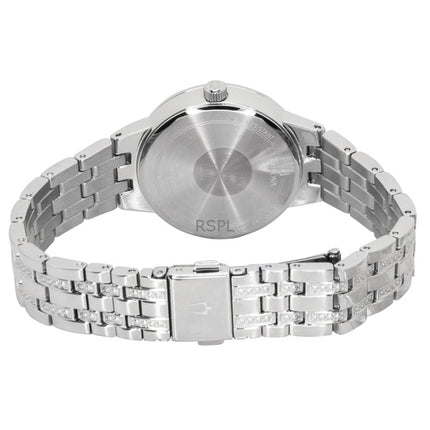 Bulova Phantom Crystal ruostumattomasta teräksestä valmistettu sininen kellotaulu kvartsi 96L276 naisten kello