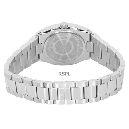 Bulova Surveyor Diamond ruostumattomasta teräksestä valmistettu helmiäiskvartsi 96R245 naisten kello
