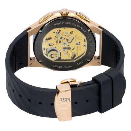 Bulova Curv Chronograph -kumiranneke, musta kellotaulu, kvartsi 98A185, miesten kello