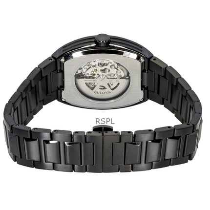 Bulova Maquina ruostumattomasta teräksestä valmistettu monivärinen puoliluurankoinen automaattinen 98A320 miesten kello