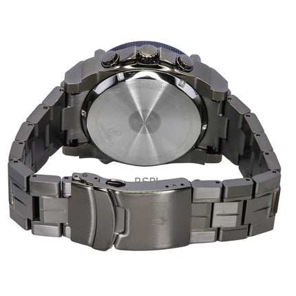 Bulova Icon Precisionist Chronograph ruostumattomasta teräksestä valmistettu harmaa kellotaulu kvartsi sukeltajan 98B343 300M miesten kello