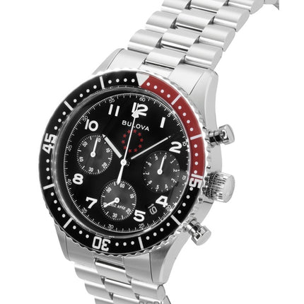Bulova Marine Star Heritage -erikoispainos Chronograph mustalla kellotaululla Quartz Diver&#39;s 98B451 200M miesten kello