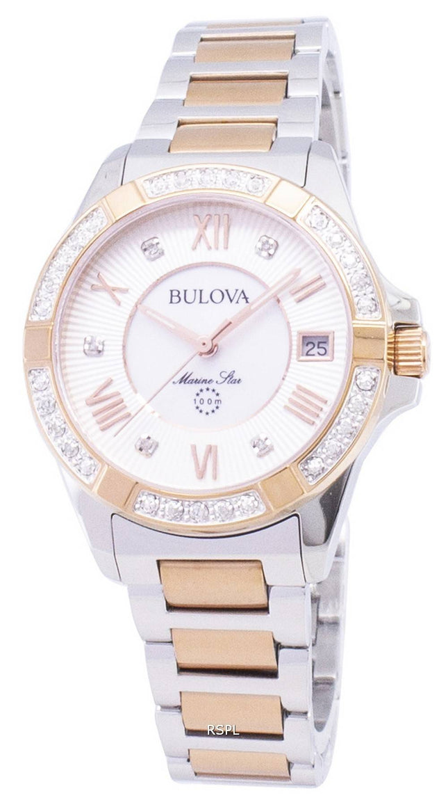 Bulova Marine Star 98R234 Diamond aksentti kvartsi naisten Kello