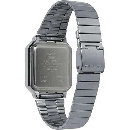 Casio Vintage digitaalinen ruostumattomasta teräksestä valmistettu A100WE-1A A100WE-1 miesten kello