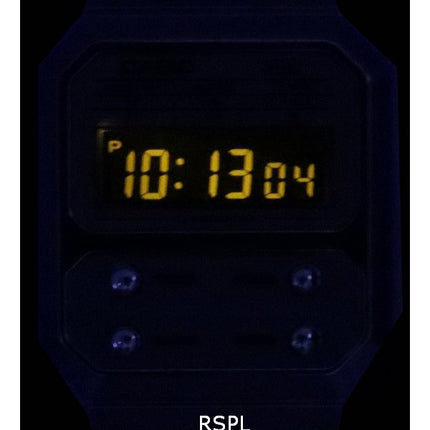 Casio Vintage digitaalinen ruostumattomasta teräksestä valmistettu kvartsi A100WE-7B A100WE-7B Unisex kello
