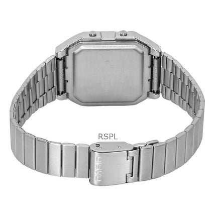 Casio Vintage digitaalinen ruostumattomasta teräksestä valmistettu kvartsi A130WE-1A unisex-kello
