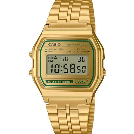 Casio Vintage Digital Gold Tone Kellotaulu Quartz A158WEGV-9A Unisex kello