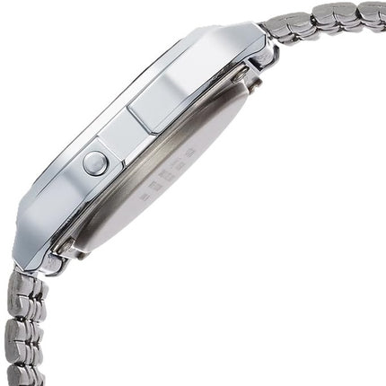 Casio digitaalinen herätyskello Chrono ruostumaton teräs A159WA N1DF A159WA-N1 Miesten kello