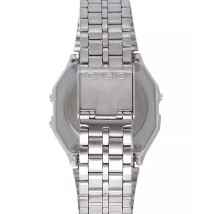 Casio digitaalinen herätyskello Chrono ruostumaton teräs A159WA N1DF A159WA-N1 Miesten kello