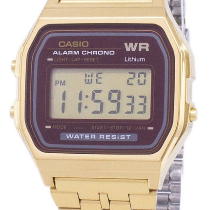 Casio kulta sävy Chronograph digitaalinen A159WGEA-5 Miesten Kello