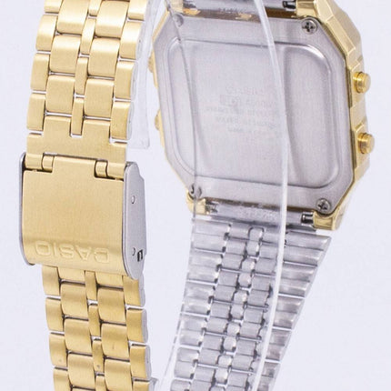 Casio Digital ruostumattoman teräksen maailman aika A500WGA 1DF A500WGA-1 Miesten kello