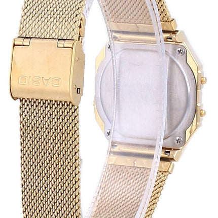 Casio Youth Vintage kultasävyinen ruostumattomasta teräksestä valmistettu digitaalinen A700WMG-9A-kello