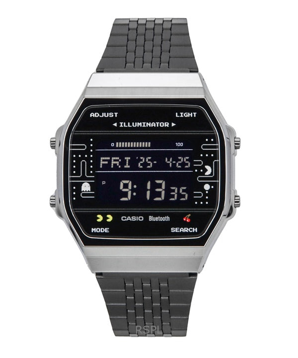 Casio Vintage Digital PAC-MAN Collaboration Smartphone Link Quartz ABL-100WEPC-1B Unisex -kello