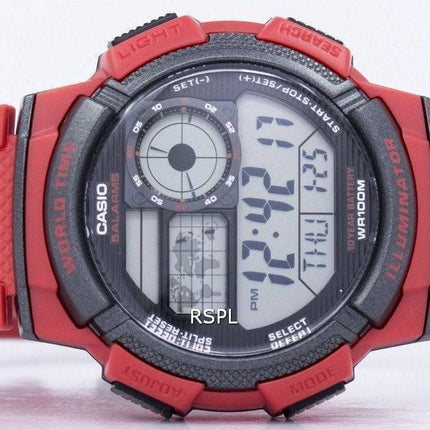 Casio nuorten maailman aika hälytys maailman kartta AE 1000W 4AV AE1000W 4AV Miesten kello