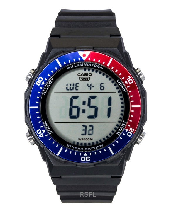Casio monitoiminen digitaalinen hartsihihna Pepsi Bezel Quartz AE-1700H-1A2V 100M miesten kello