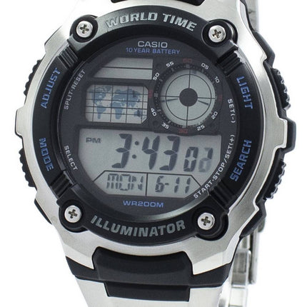 Casio nuorten valaisin maailmassa aika digitaalinen AE-2100WD-1AV AE2100WD-1AV Miesten Kello