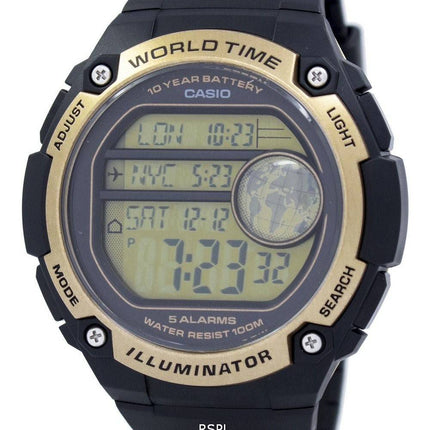 Casio nuorten Illuminator maailman aika hälytys AE 3000W 9AV AE3000W 9AV Miesten Kello