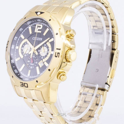 Kansalainen analoginen AN8103-56E Chronograph nopeusmittarin kvartsi Miesten Kello