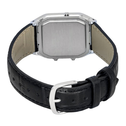 Casio Vintage analoginen digitaalinen nahkaranneke mustalla kellotaululla kvartsi AQ-230EL-1A unisex-kello