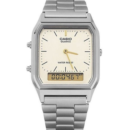Casio Vintage analoginen digitaalinen harmaa ionipinnoitettu kvartsi AQ-230GG-9A miesten kello