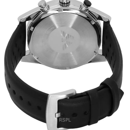 Emporio Armani Chronograph -nahkahihnan musta kellotaulu kvartsi AR11635 miesten kello