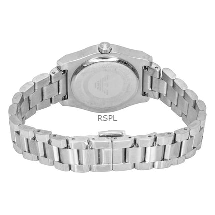 Emporio Armani ruostumattomasta teräksestä valmistettu helmiäiskuvioinen kvartsi AR11723 naisten kello