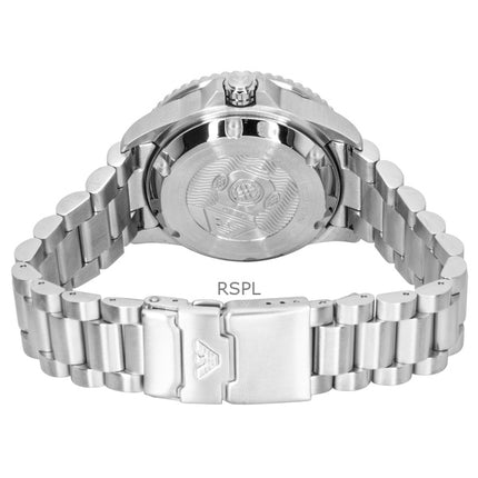 Emporio Armani Sea Explorer ruostumattomasta teräksestä valmistettu sininen kellotaulu sukeltajan automaattinen AR60090 200M miesten kello