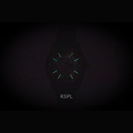 Emporio Armani ruostumattomasta teräksestä valmistettu musta luurankokellotaulu, automaattinen AR60093 miesten kello