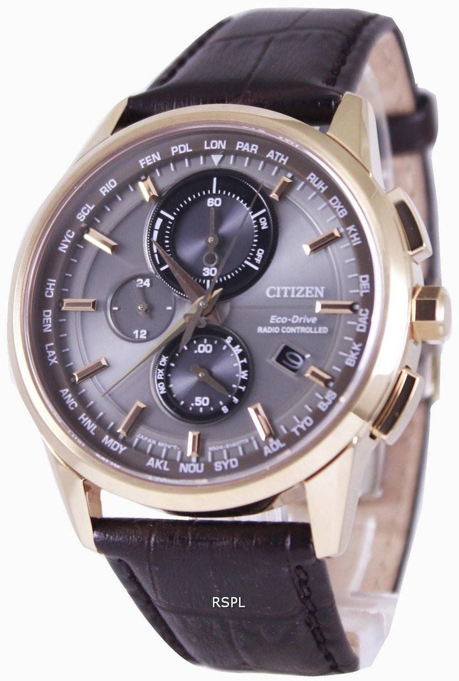 Citizen Eco-Drive Radio-ohjattavat maailman aika AT8113 - 12H Miesten kello
