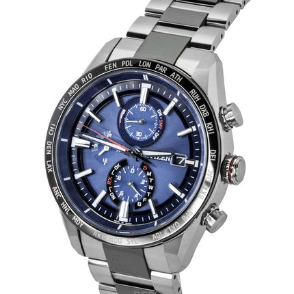 Citizen Attesa Chronograph Radio-Controlled Super Titanium Eco-Drive AT8186-51L 100M miesten kello
