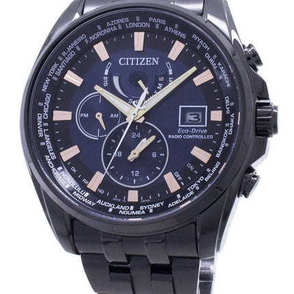 Citizen Eco-Drive Global Radio -ohjattu AT9039-51L Japan Made 200M Miesten kello