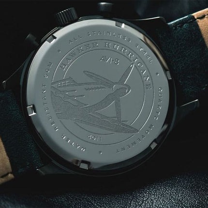 AVI-8 Hawker Hurricane Tachymeter Quartz AV-4011-0D miesten kello