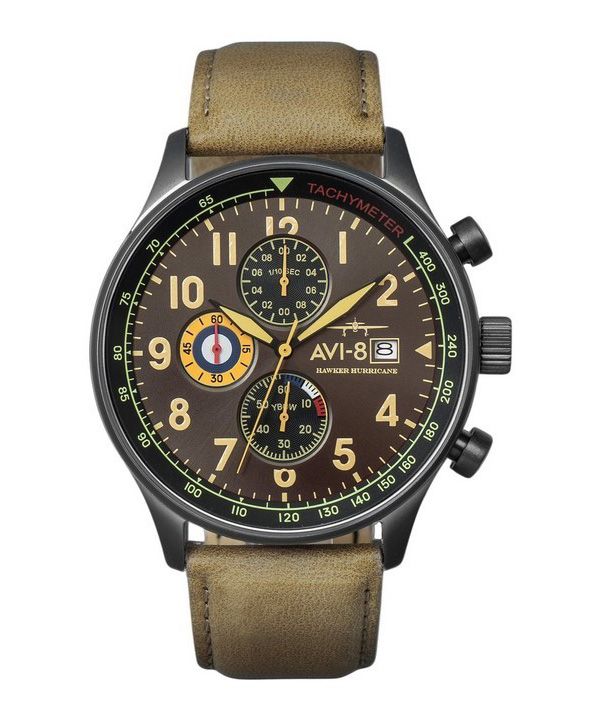 AVI-8 Hawker Hurricane Tachymeter Quartz AV-4011-0E miesten kello