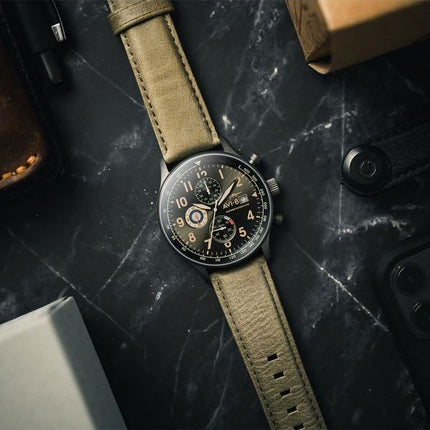 AVI-8 Hawker Hurricane Tachymeter Quartz AV-4011-0E miesten kello