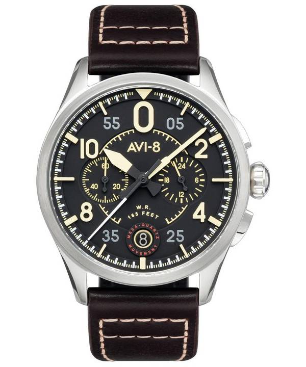 AVI-8 Spitfire Lock Midnight Oak Chronograph Quartz AV-4089-01 Miesten kello