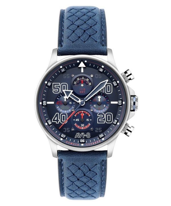 AVI-8 Hawker Typhoon Rb396 Sheila Chronograph Limited Edition Volkel Blue Dial Quartz AV-4093-07 miesten kello