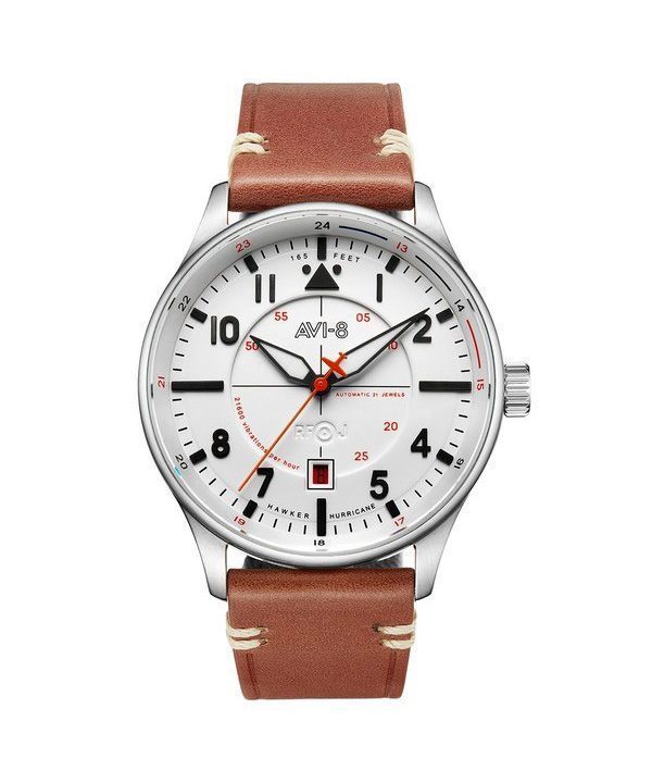 AVI-8 Hawker Hurricane Kent Newton White Dial automaattinen AV-4094-01 miesten kello