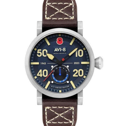 AVI-8 Dambuster 80 vuotta Royal British Legion Meca-Quartz Limited Edition laivastonsininen AV-4108-RBL-02 miesten kello