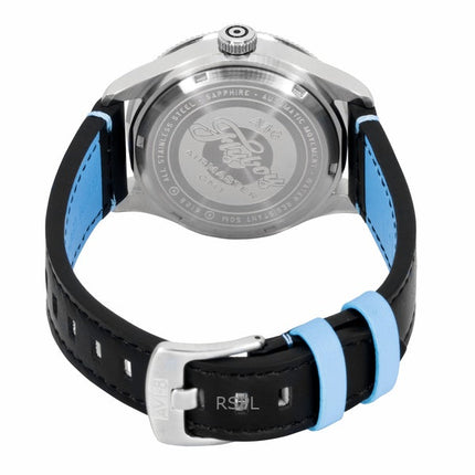 AVI-8 Flyboy Airmaster GMT nahkaranneke, valkoinen kellotaulu, automaattinen AV-4128-02 miesten kello