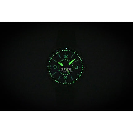 AVI-8 Flyboy Airmaster GMT -runko, vihreä nahkaranneke, vihreä kellotaulu, automaattinen, AV-4128-03, miesten kello