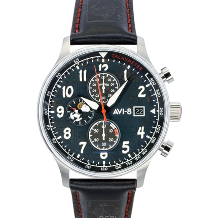 AVI-8 Hawker Hurricane Classic Chronograph Limited Edition Ace Black Dial Quartz AV-4132-01 miesten kello