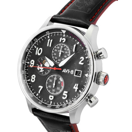 AVI-8 Hawker Hurricane Classic Chronograph Limited Edition Ace Black Dial Quartz AV-4132-01 miesten kello