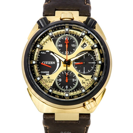 Citizen Promaster Tsuno Chronograph Limited Edition kulta- ja musta kellotaulu Eco-Drive Diver&#39;s AV0072-01X 200M miesten kello