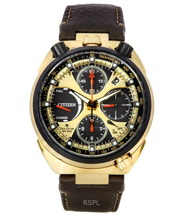 Citizen Promaster Tsuno Chronograph Limited Edition kulta- ja musta kellotaulu Eco-Drive Diver&#39;s AV0072-01X 200M miesten kello