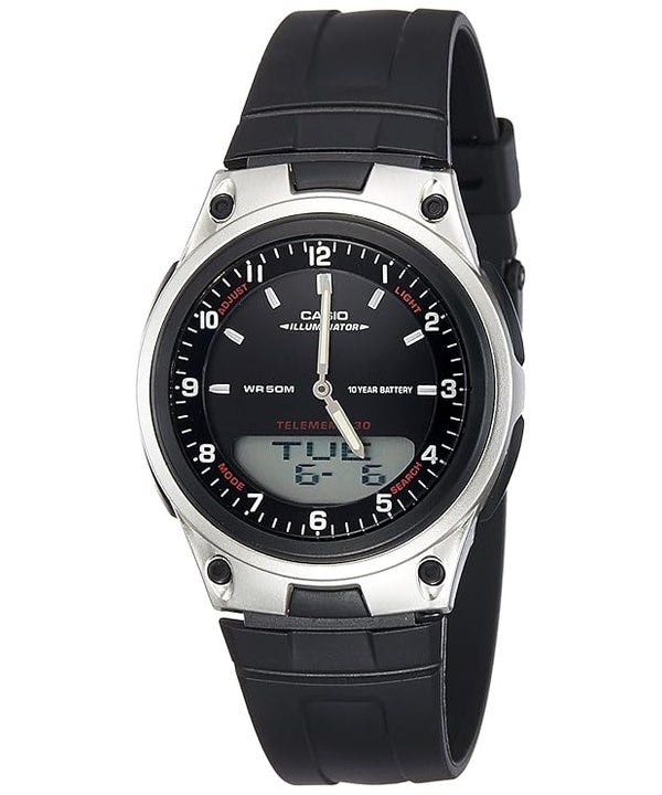 Casio analoginen digitaalinen Telememo valaisin AW-80-1AVDF AW-80-1AV Miesten kello