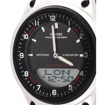 Casio analoginen digitaalinen Telememo valaisin AW-80-1AVDF AW-80-1AV Miesten kello