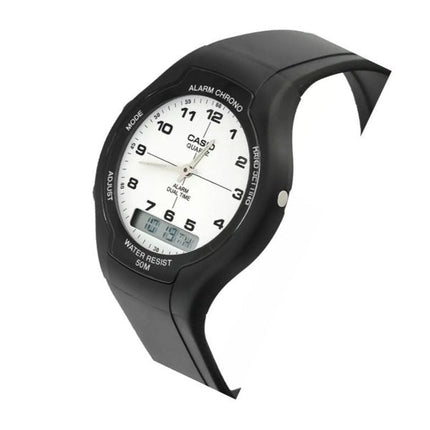 Kunnostettu Casio analoginen digitaalinen kaksoisaika AW-90H-7BVDF AW90H-7BVDF miesten kello