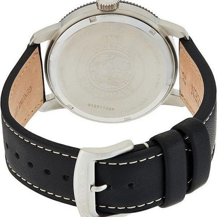 Citizen Blue Dial Calf Leather Eco-Drive AW0077-19L 100M miesten kello