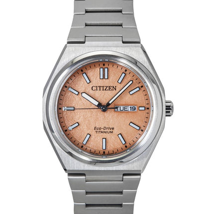 Citizen Zenshin Super Titanium -lohenvärinen Eco-Drive AW0130-85Z 100M miesten kello